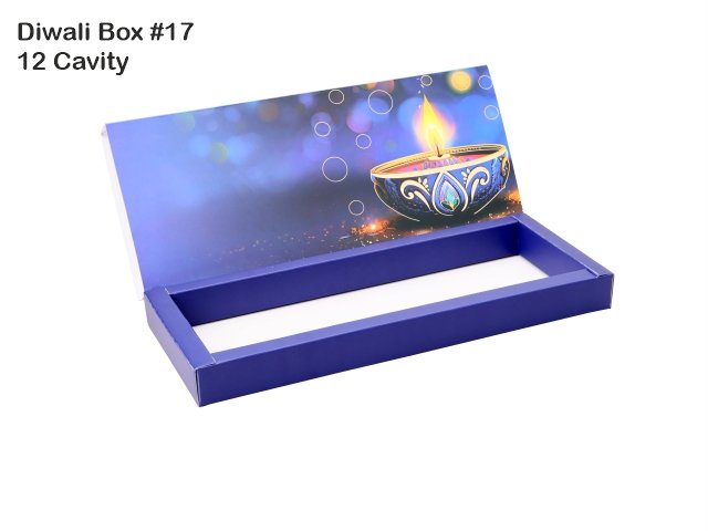 12 Cav. Dark Blue Diwali Box No. 17 O+T+C (Pack of 10)