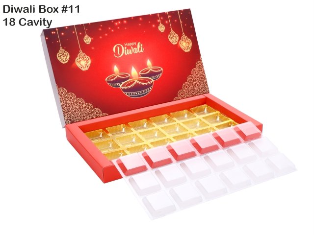 18 Cav. Red Diwali Box No. 11 O+T+C (Pack of 10)
