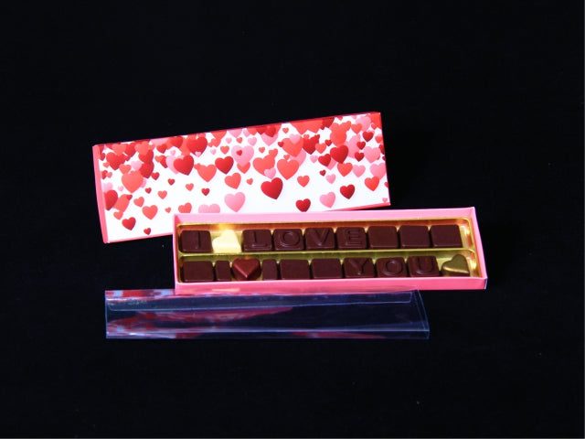 Hearts Choco SMS 2 Line O+T+C (Pack of 10)