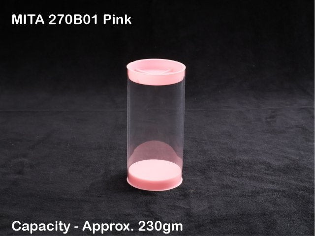 270B01 Pink Round Lid (Pack of 10)