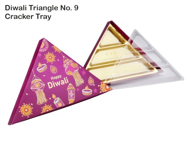 Triangle Purple Diwali Cracker Box No. 9 O+T+C (Pack of 10)