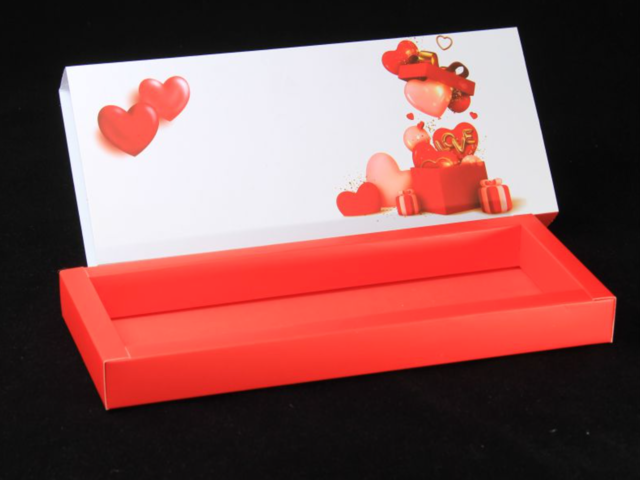 12 Cav. White Valentine Box O+T+C (Pack of 10)