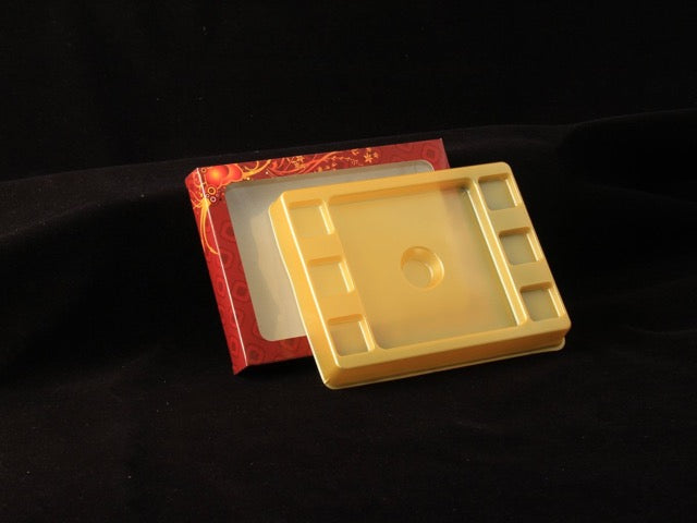 Greeting X and O Tray + Red Cover (Pack of 10)