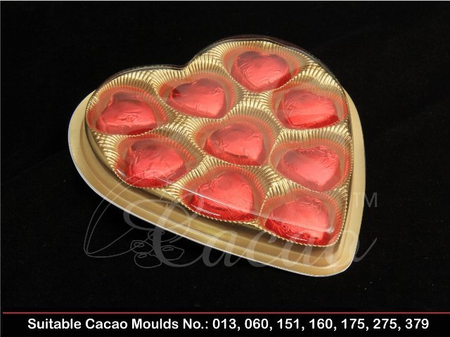 9 Cav. Heart Gold Box + Cover (Pack of 10)