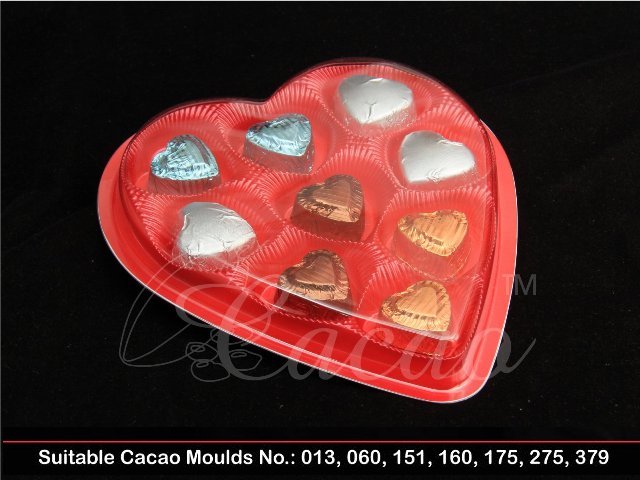 9 Cav. Heart Red Box + Cover (Pack of 10)