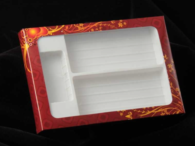 Greeting Tray Rakhi + Red Cover (Pack of 10)