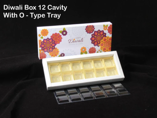 12 Cav. White Diwali Box No. 1 O+T+C (Pack of 10)