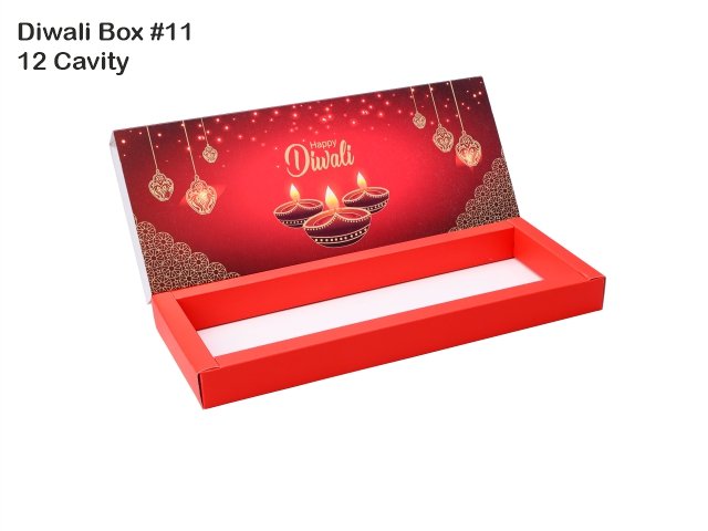 12 Cav. Red Diwali Box No. 11 O+T+C (Pack of 10)