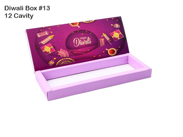 12 Cav. Purple Diwali Box No. 13 O+T+C (Pack of 10)