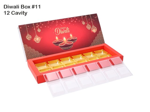 12 Cav. Red Diwali Box No. 11 O+T+C (Pack of 10)