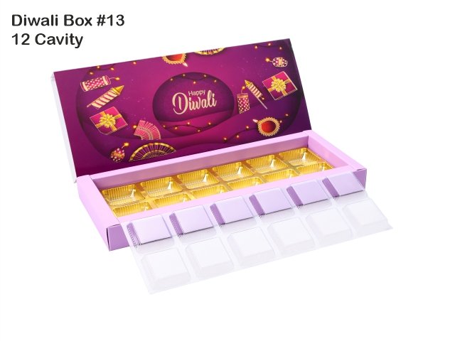 12 Cav. Purple Diwali Box No. 13 O+T+C (Pack of 10)