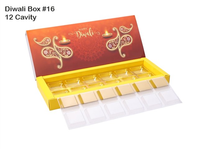 12 Cav. Orange Diwali Box No. 16 O+T+C (Pack of 10)