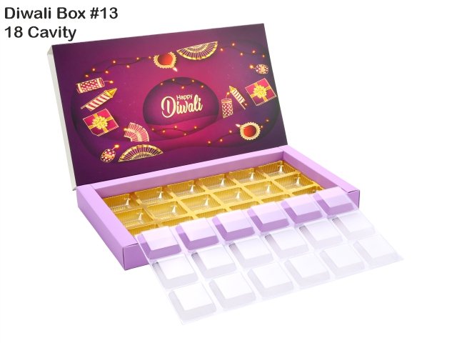 18 Cav. Purple Diwali Box No. 13 O+T+C (Pack of 10)