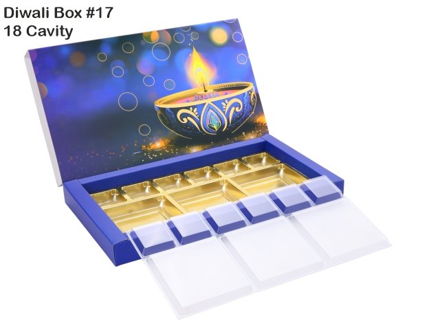 DC-18 Dark Blue Diwali Box No. 17 O+T+C (Pack of 10)