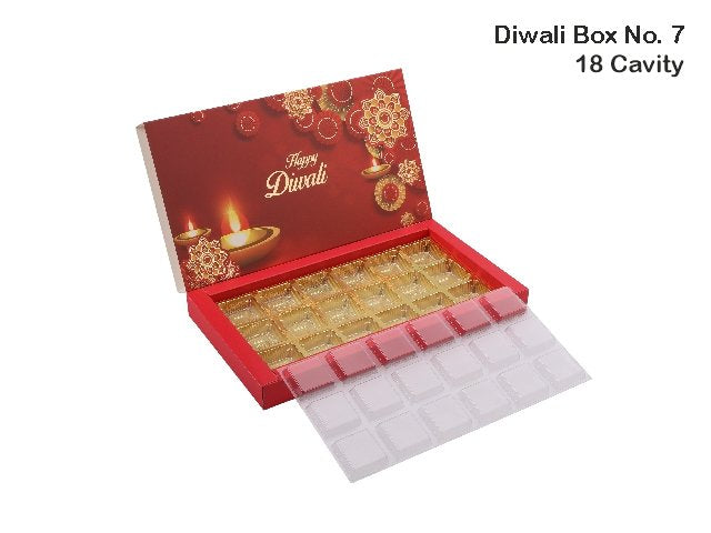 18 Cav. Red Diwali Box No. 7 O+T+C (Pack of 10)