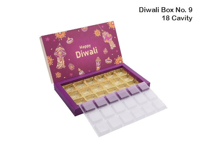 18 Cav. Purple Diwali Box No. 9 O+T+C (Pack of 10)