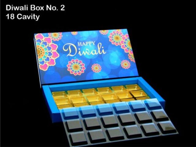 18 Cav. Blue Diwali Box No. 2 O+T+C (Pack of 10)