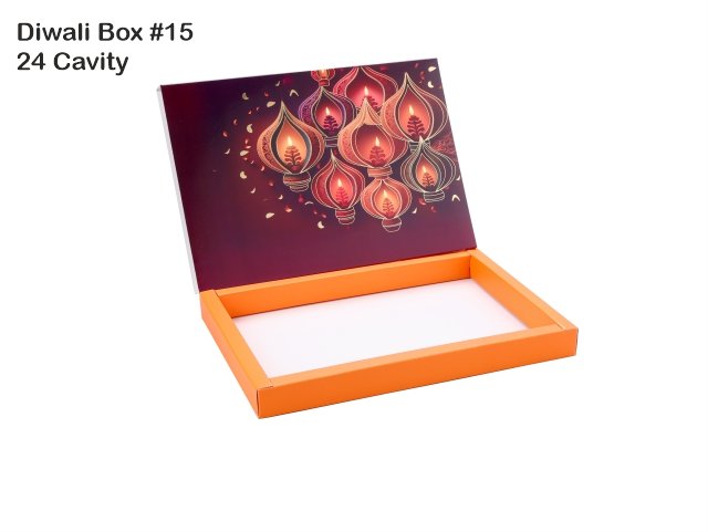 24 Cav. Deep Orange Diwali Box No. 15 O+T+C (Pack of 10)