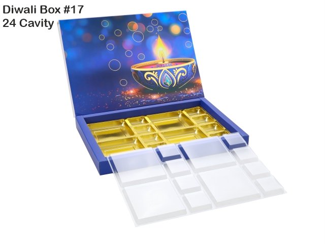 DC-24 Dark Blue Diwali Box No. 15 O+T+C (Pack of 10)