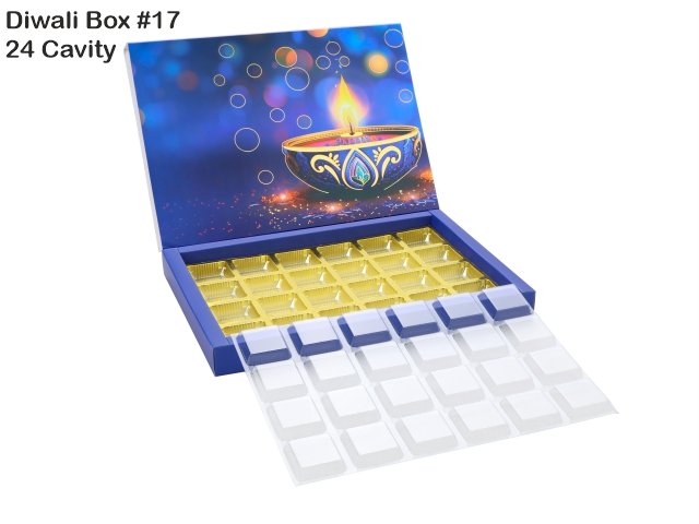 24 Cav. Dark Blue Diwali Box No. 17 O+T+C (Pack of 10)