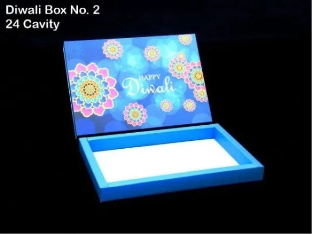 24 Cav. Blue Diwali Box No. 2 O+T+C (Pack of 10)