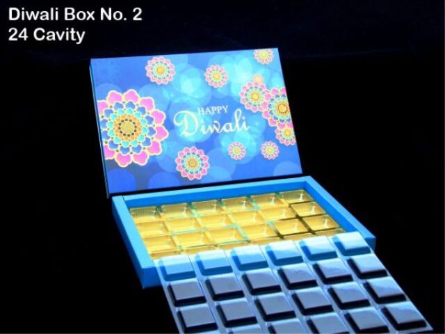 24 Cav. Blue Diwali Box No. 2 O+T+C (Pack of 10)