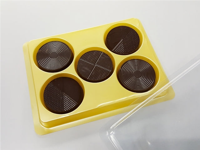 5 Cav. Round Tray + Cover (Pack of 10)