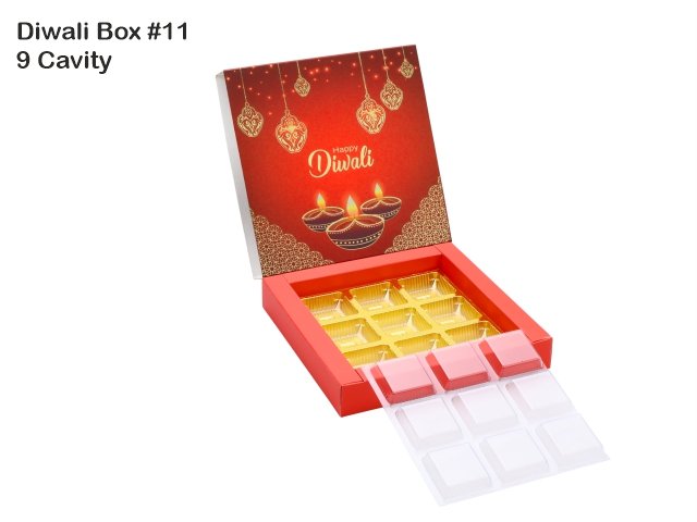 9 Cav. Red Diwali Box No. 11 O+T+C (Pack of 10)