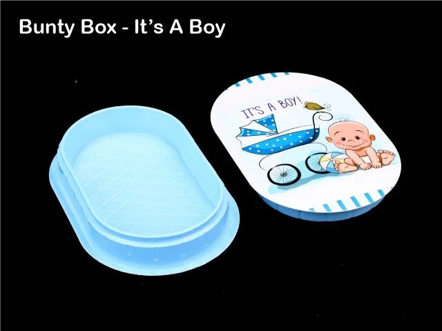 It's a Boy Bunty Box Tray + Cover (Pack of 10)