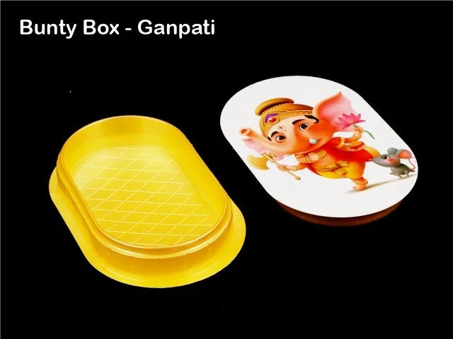 Ganpati Bunty Box Tray + Cover (Pack of 10)