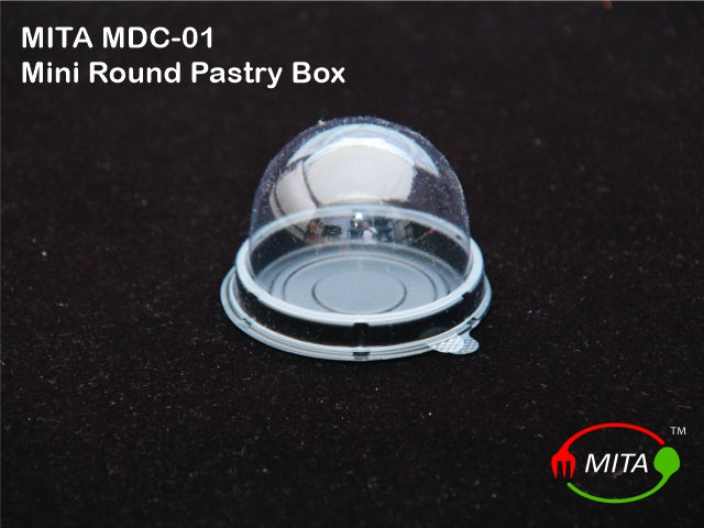 Mini Round Dome Box MDC01 Black (Pack of 25)
