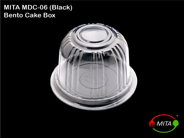 Bento Round Pastry Box MDC06 Black (Pack of 25)