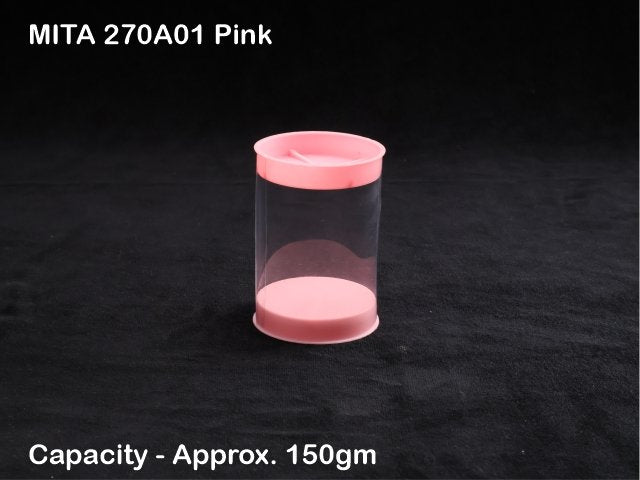 270A01 Pink Round Lid (Pack of 10)