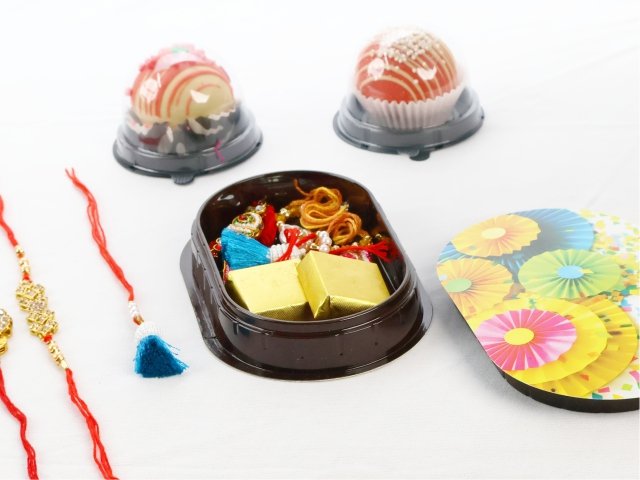 Rakhi Bunty Box Tray + Cover (Pack of 10)