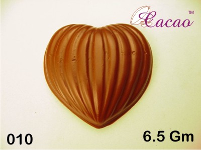 Striped Heart Chocolate Mold (3 part mold)