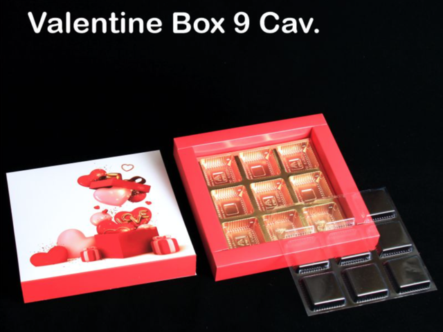 9 Cav. White Valentine Box O+T+C (Pack of 10)