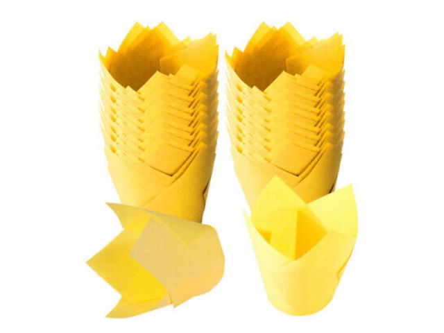Tulip Cup Yellow (Pack of 200)