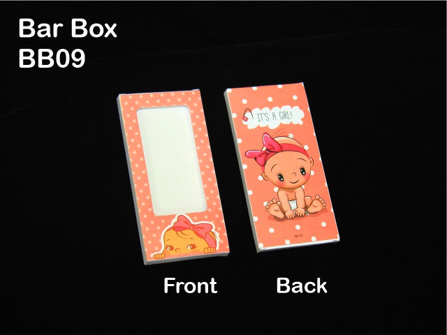BB09 It's a Girl Bar Box (Pack of 10)