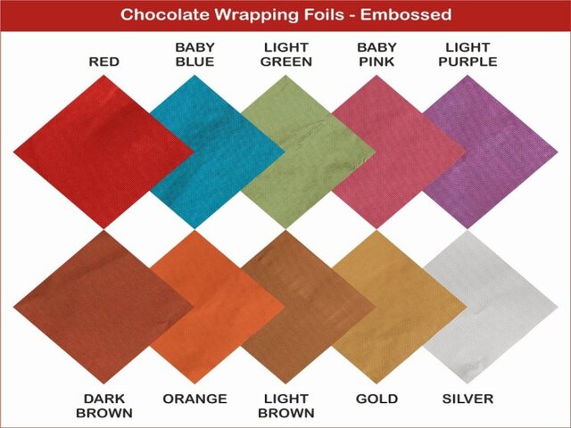 Embossed Wrapping Foil (Pack of 200)